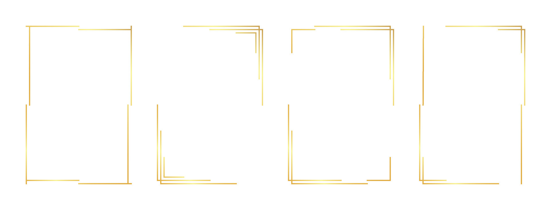 rectangle gold frame 10722200 Vector Art at Vecteezy