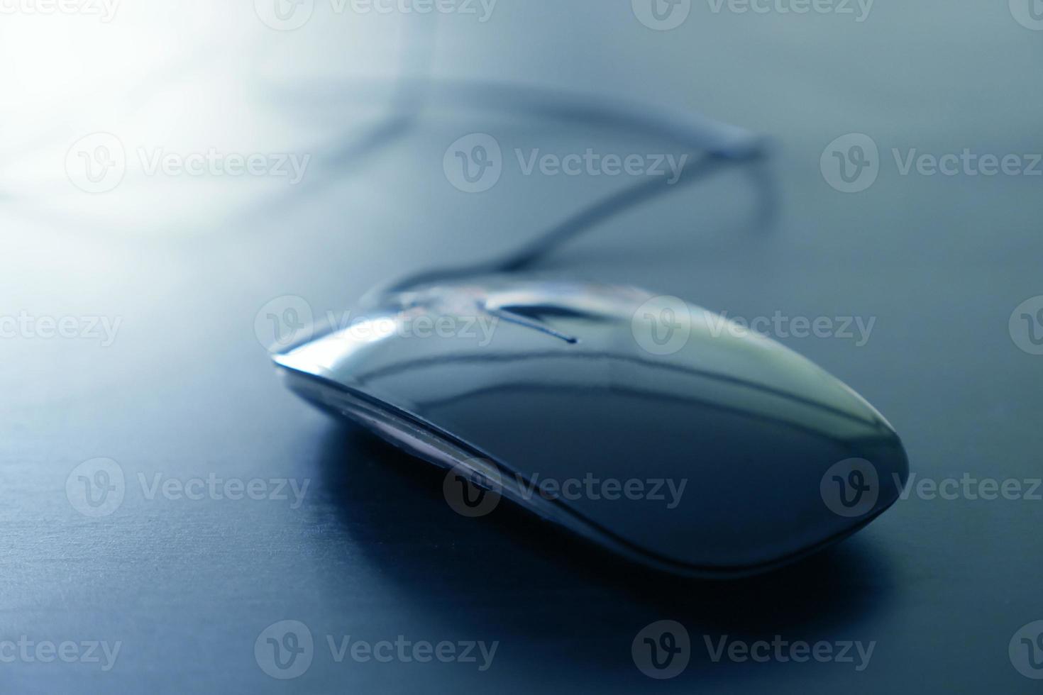 Computer mouse on the table, Soft focus photo