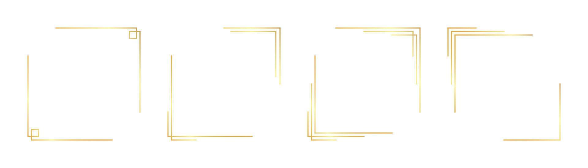 square gold frame vector