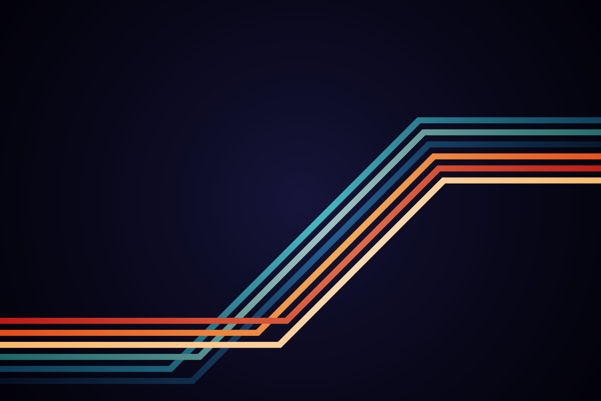 abstract simple colorful striped lines in retro style 10722319 Vector ...