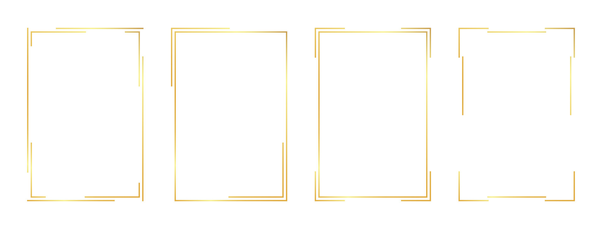 rectangle gold frame 10722328 Vector Art at Vecteezy