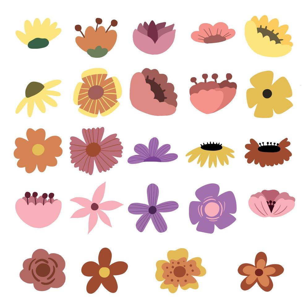 Set Flower vector free