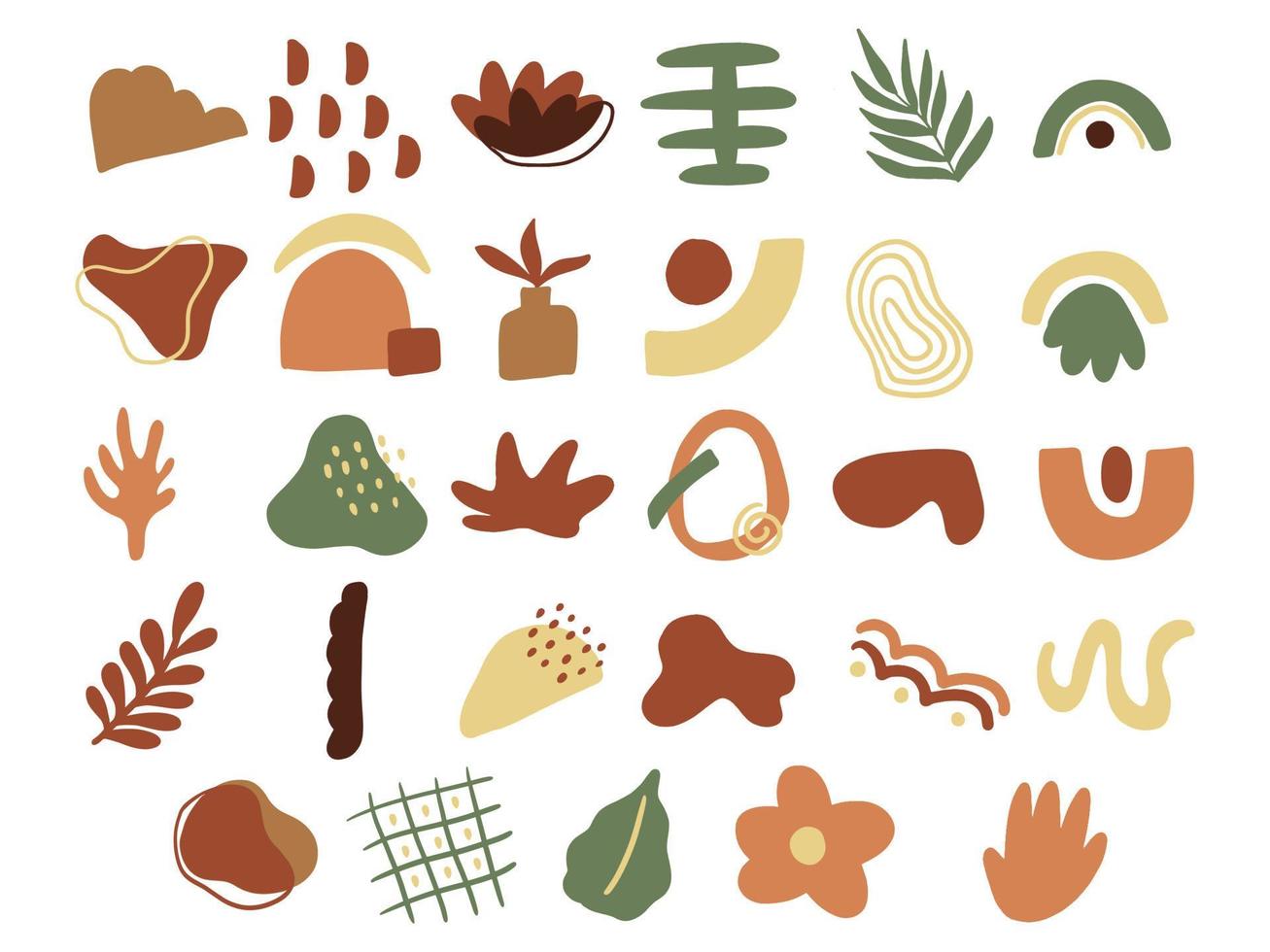 abstract illustration vector set