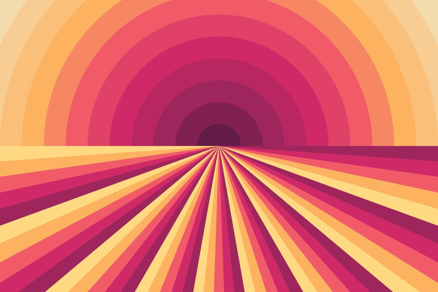 abstract sunburst sun ray retro background vector