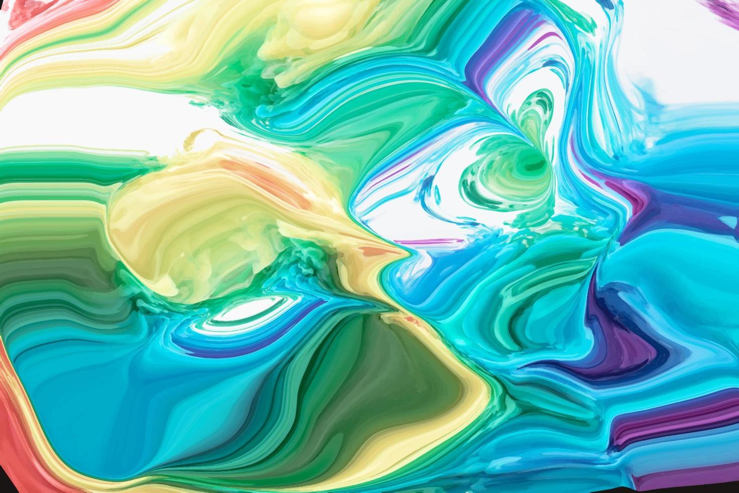 Abstract colorful marble fluid metalic liquid background design. vector