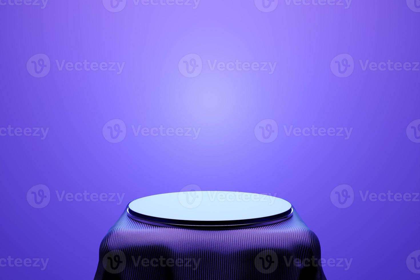 3d illustration  minimal scene  on the  purple background. Product presentation, mockup, cosmetic product display, podium, pedestal photo