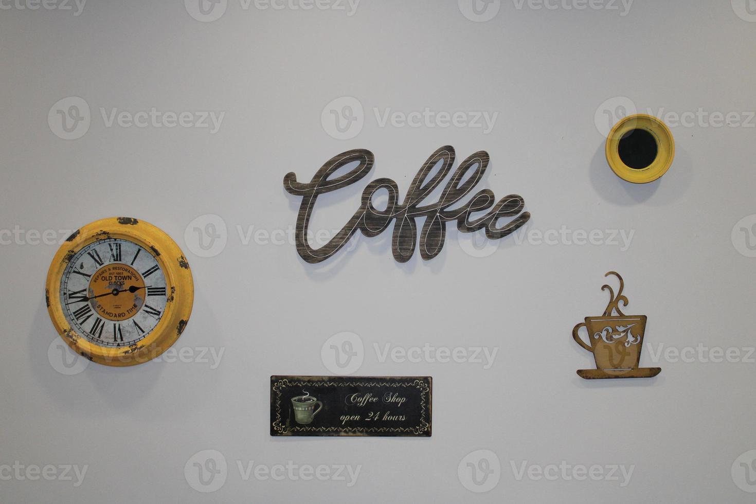 Coffee Wall pictures white background photo