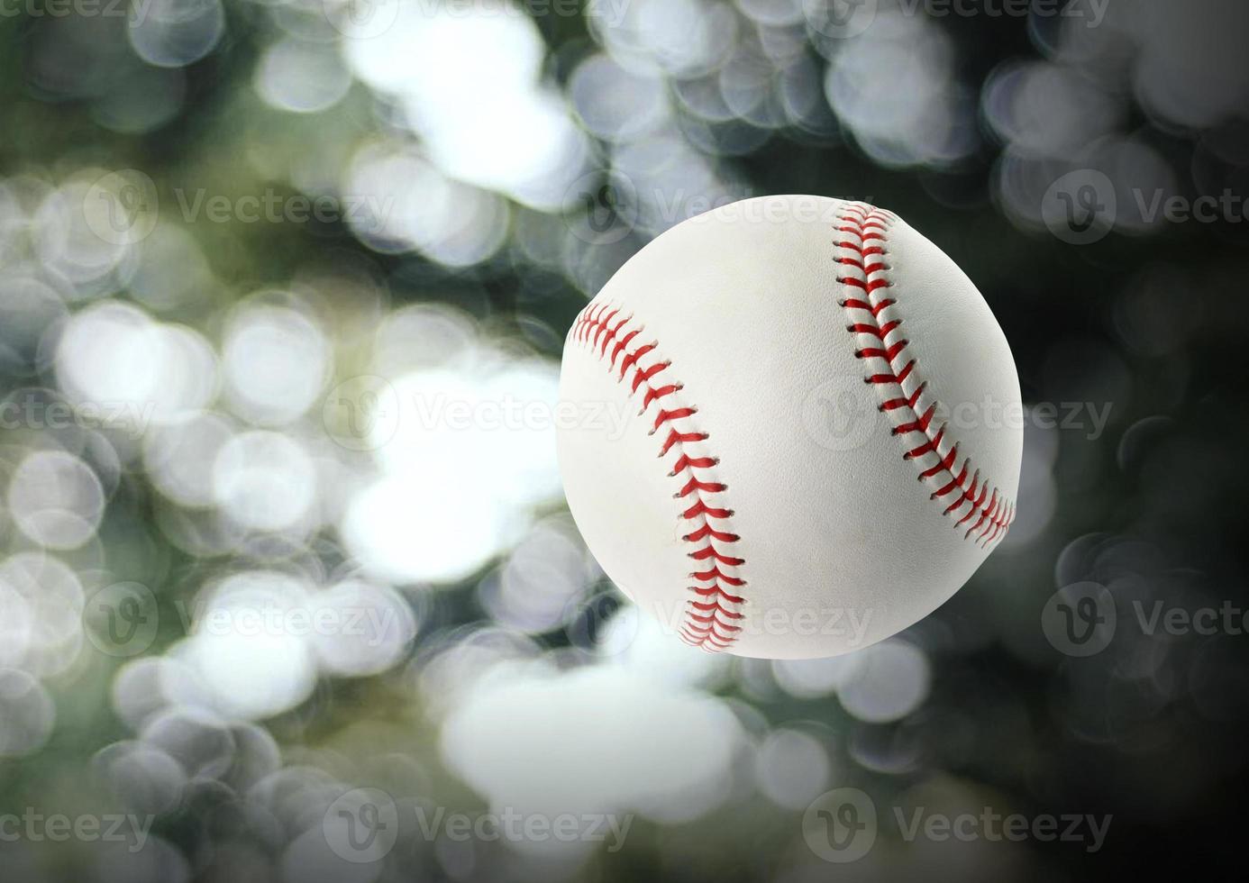 Baseball On bokeh Blur background photo