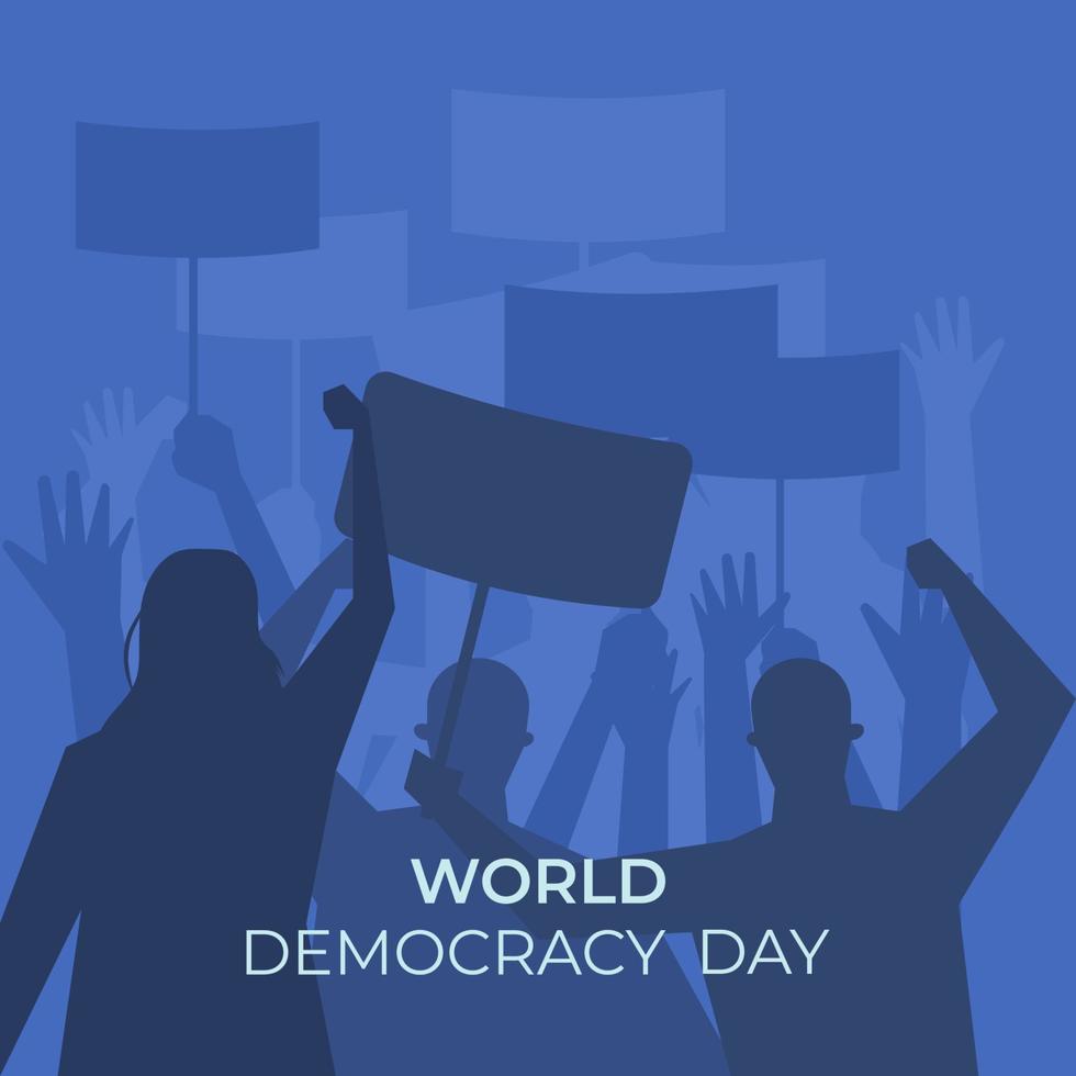 World democracy day illustration vector