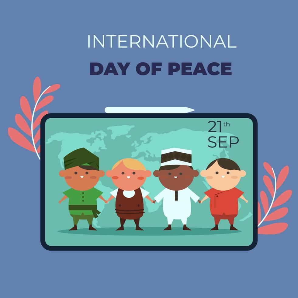 Dia Internacional de la Paz vector