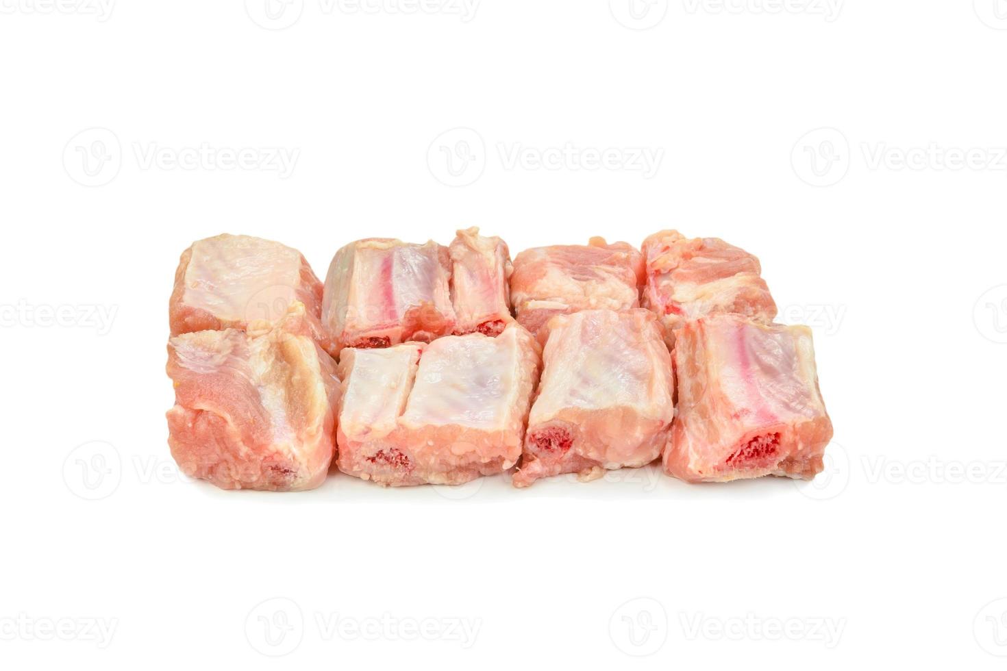 raw pork ribs on background photo