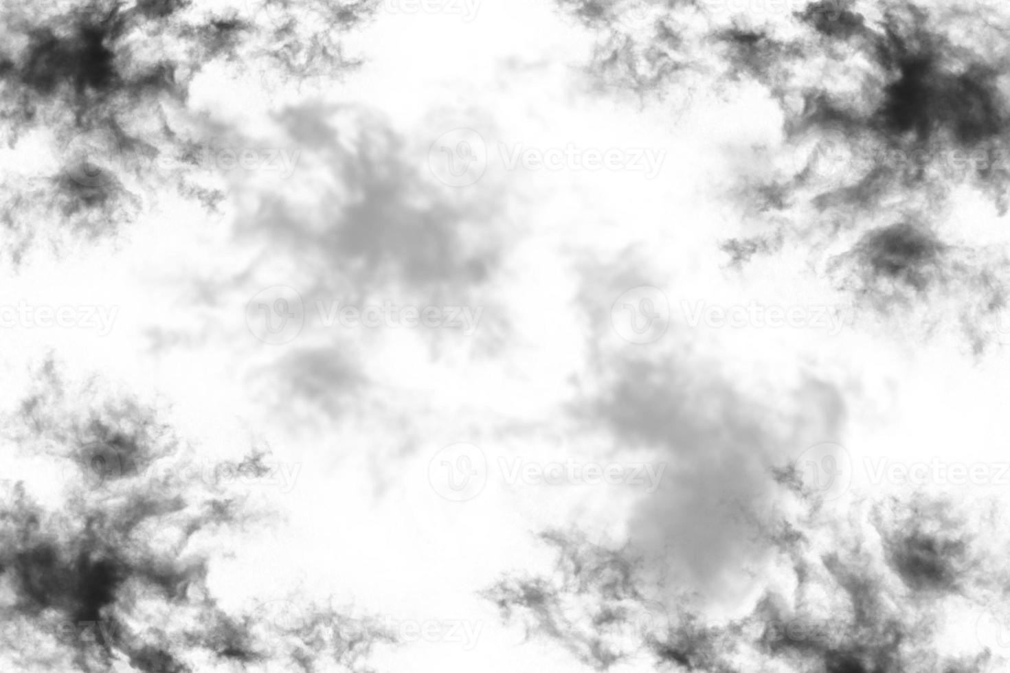 Textured Smoke,Abstract black,isolated on white background photo