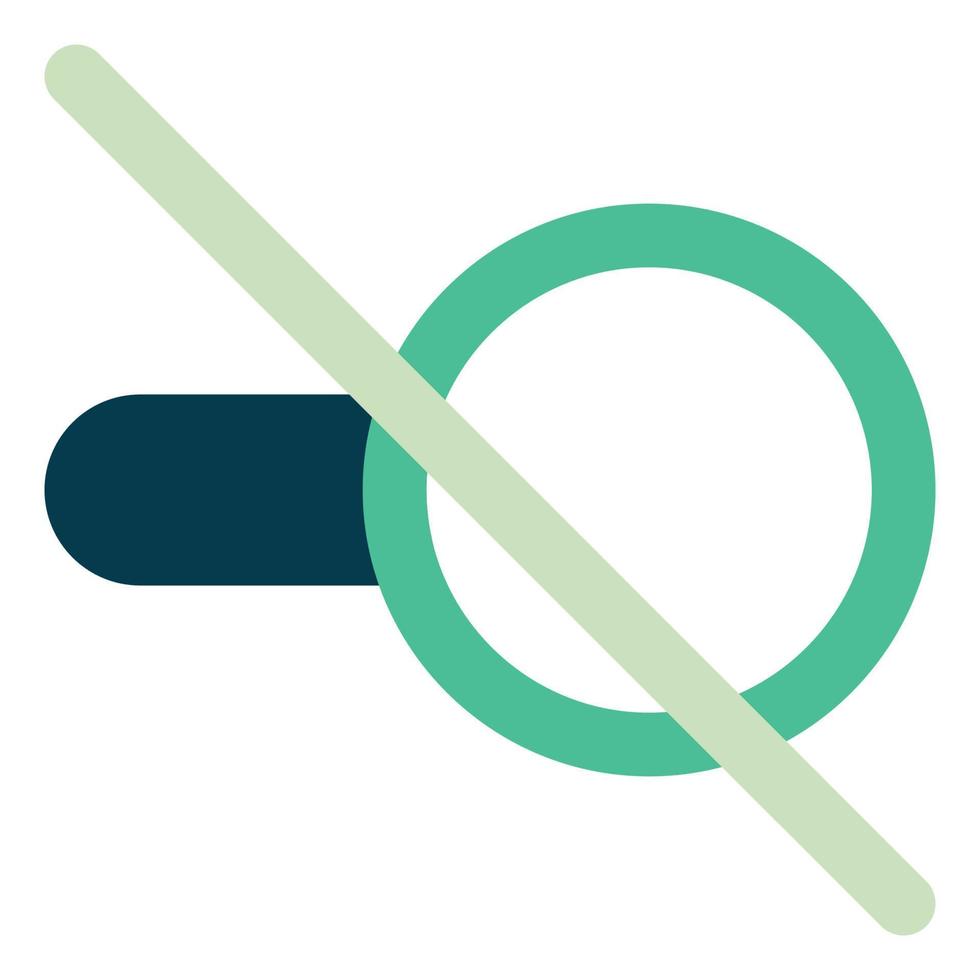 No Search, Filled Line Style Icon Empty States vector