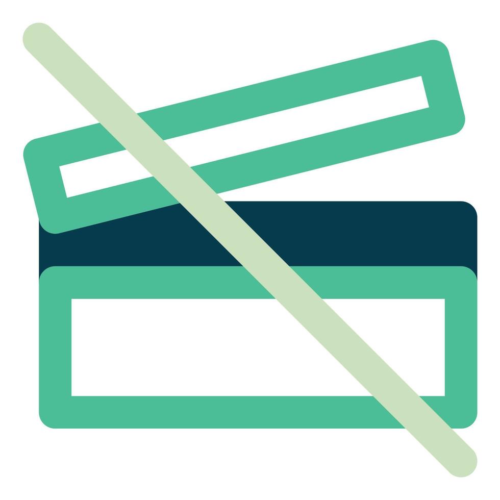 No Media, Filled Line Style Icon Empty States vector