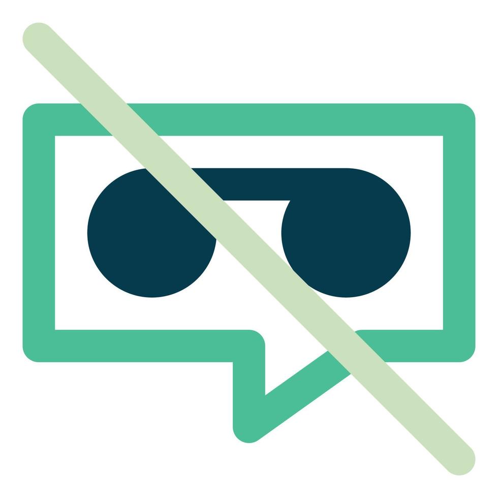 No Voicemail, Filled Line Style Icon Empty States vector