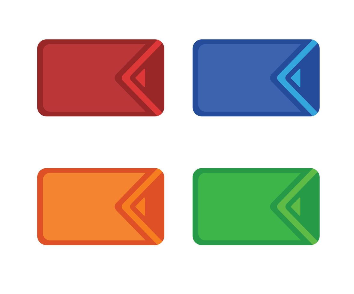 Flat illustration of wallet or name tag vector