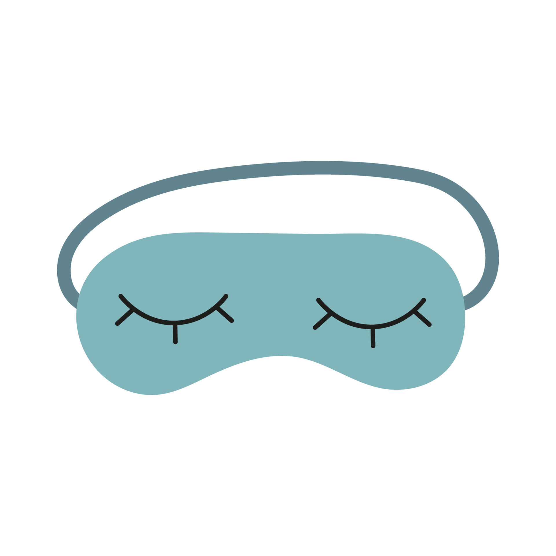 Sleep mask for eyes. Night accessory to sleep, travel and recreation. A