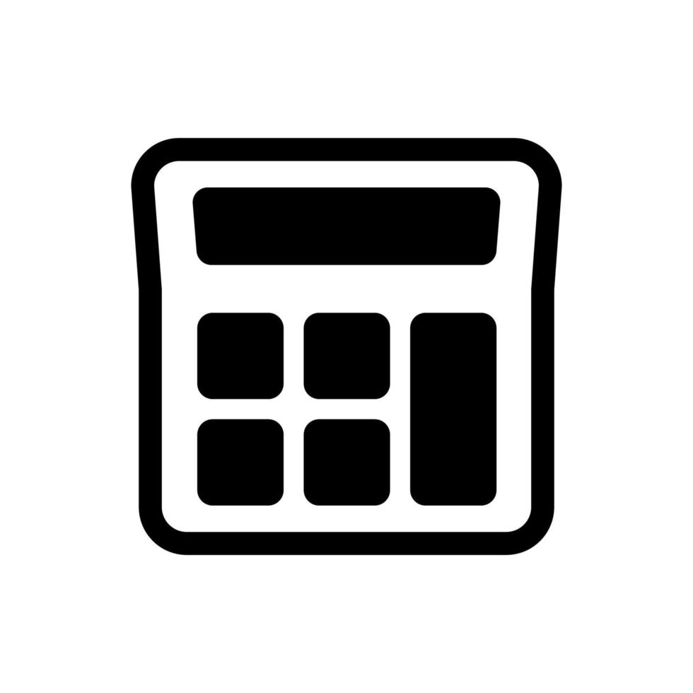 calculator illustration in trendy flat style vector