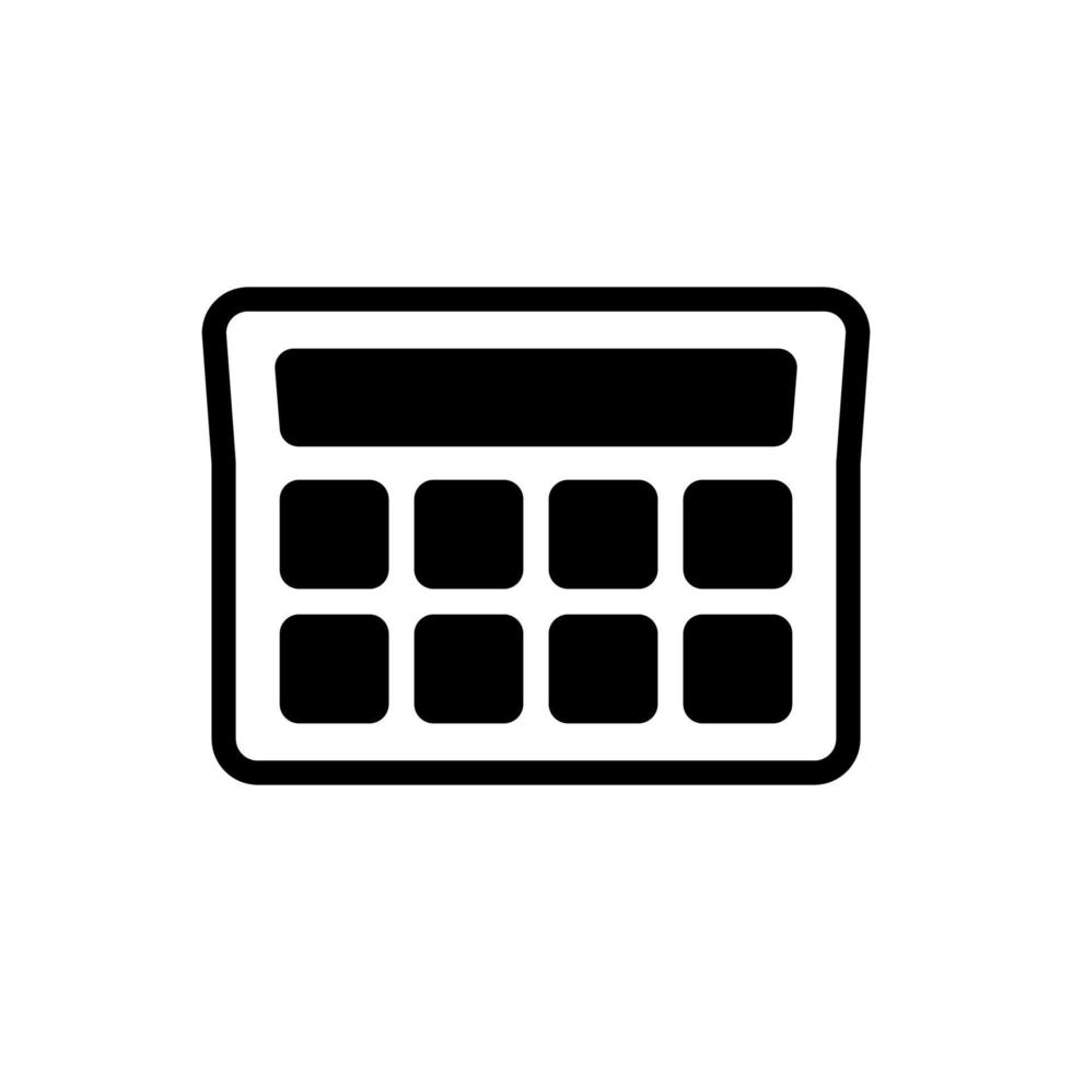 calculator illustration in trendy flat design vector