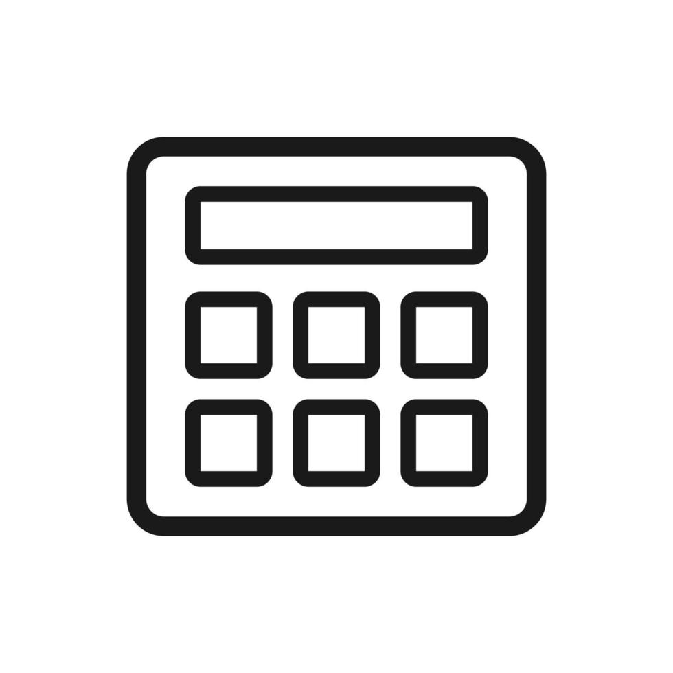 calculator illustration in trendy flat design vector