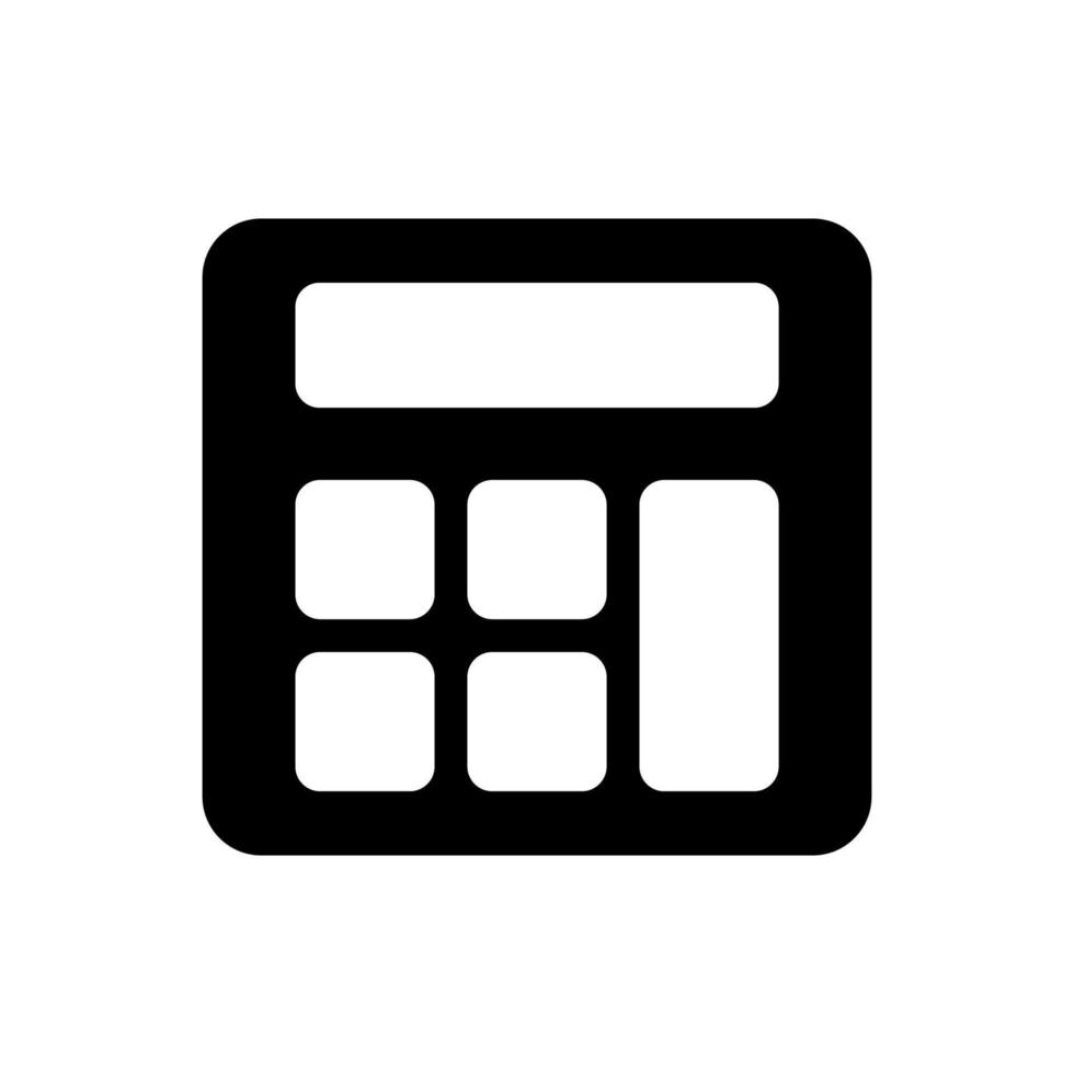 calculator illustration in trendy flat design vector