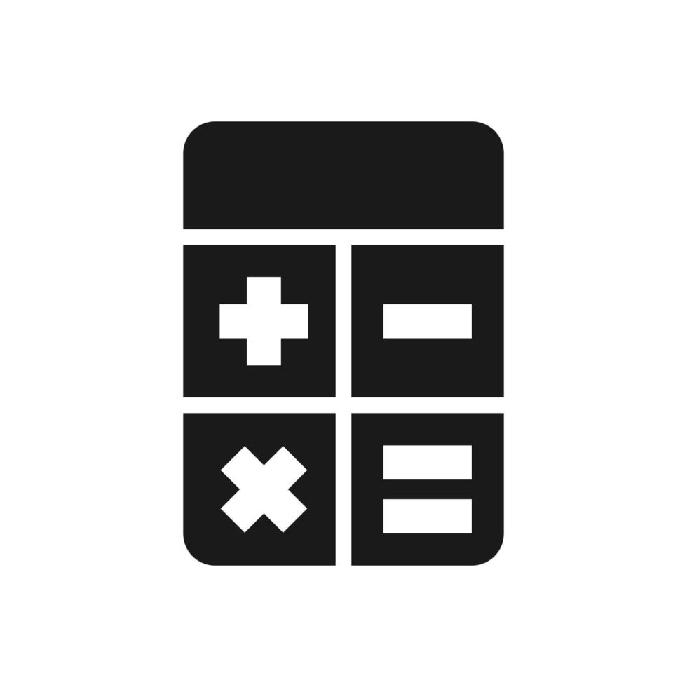 calculator illustration in trendy flat style vector