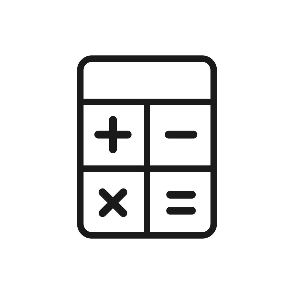 calculator illustration in trendy flat style vector