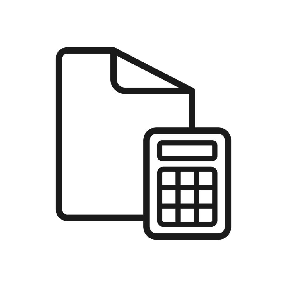 calculator illustration in trendy flat style vector