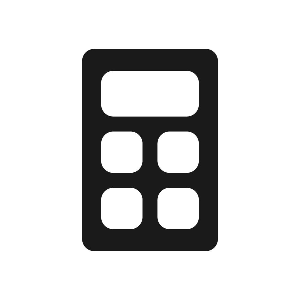 calculator illustration in trendy flat style vector