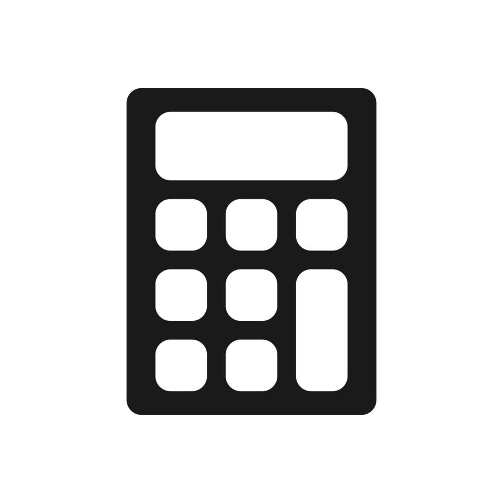 calculator illustration in trendy flat style vector