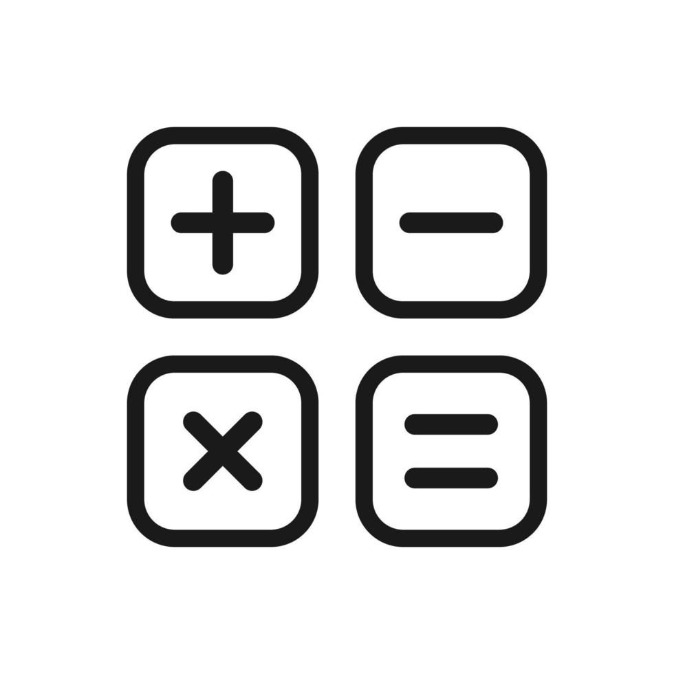 calculator illustration in trendy flat style vector