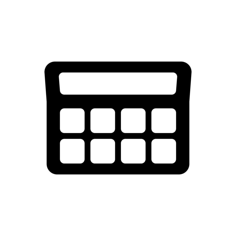 calculator illustration in trendy flat style vector