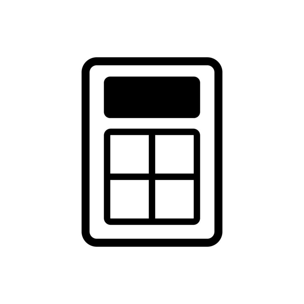 calculator illustration in trendy flat design vector