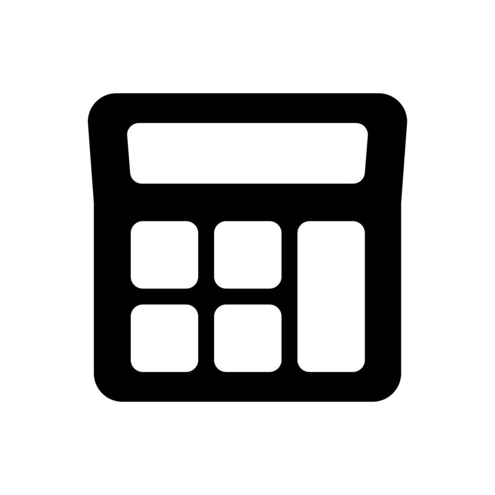 calculator illustration in trendy flat design vector
