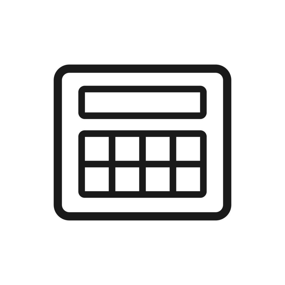 calculator illustration in trendy flat design vector