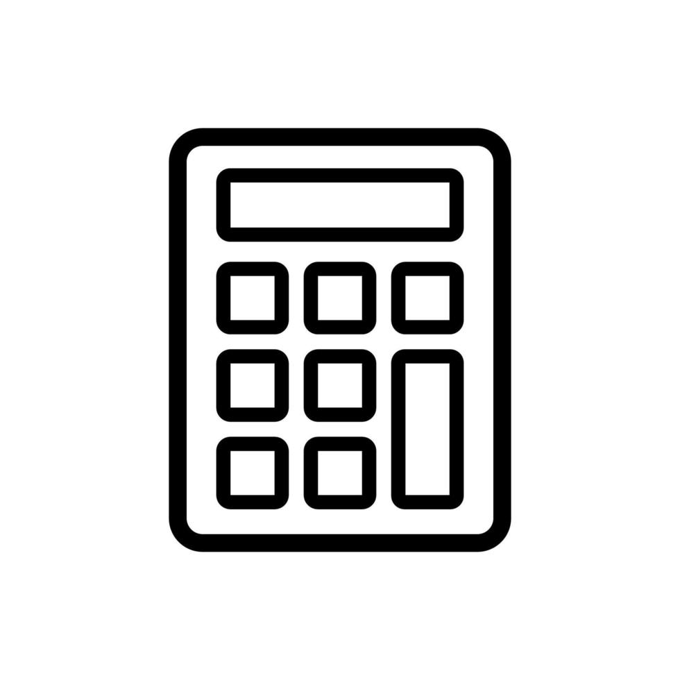 calculator illustration in trendy flat style vector