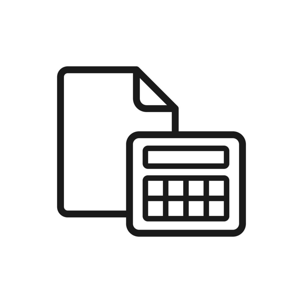 calculator illustration in trendy flat style vector