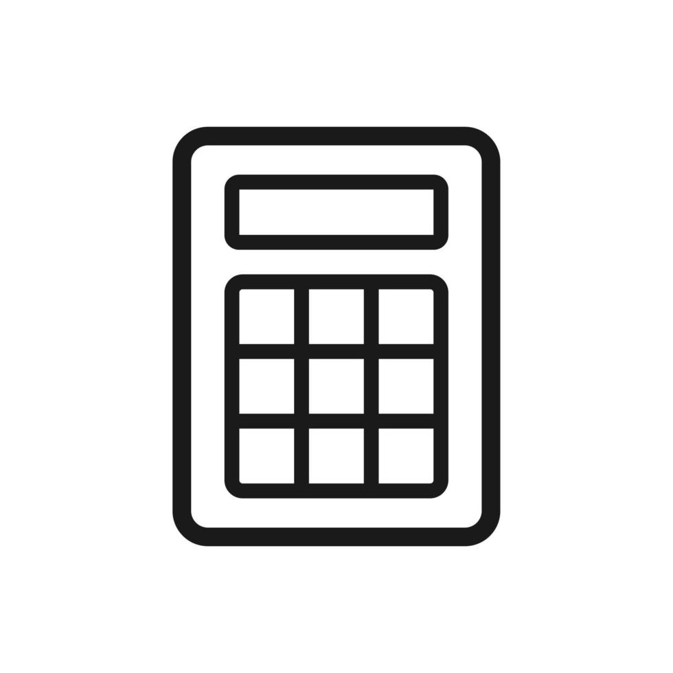 calculator illustration in trendy flat design vector
