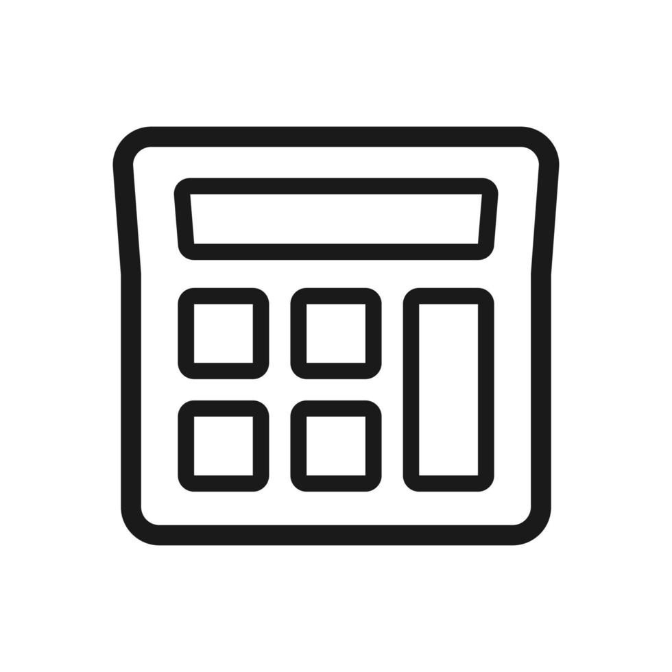 calculator illustration in trendy flat style vector
