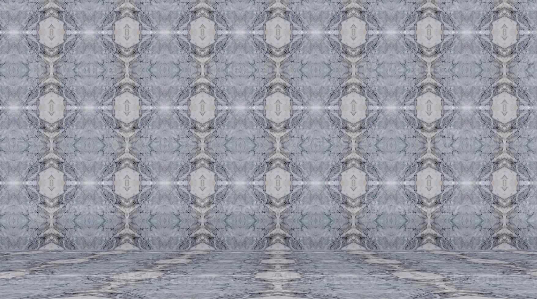 Empty room with abstract pattern,marble background photo