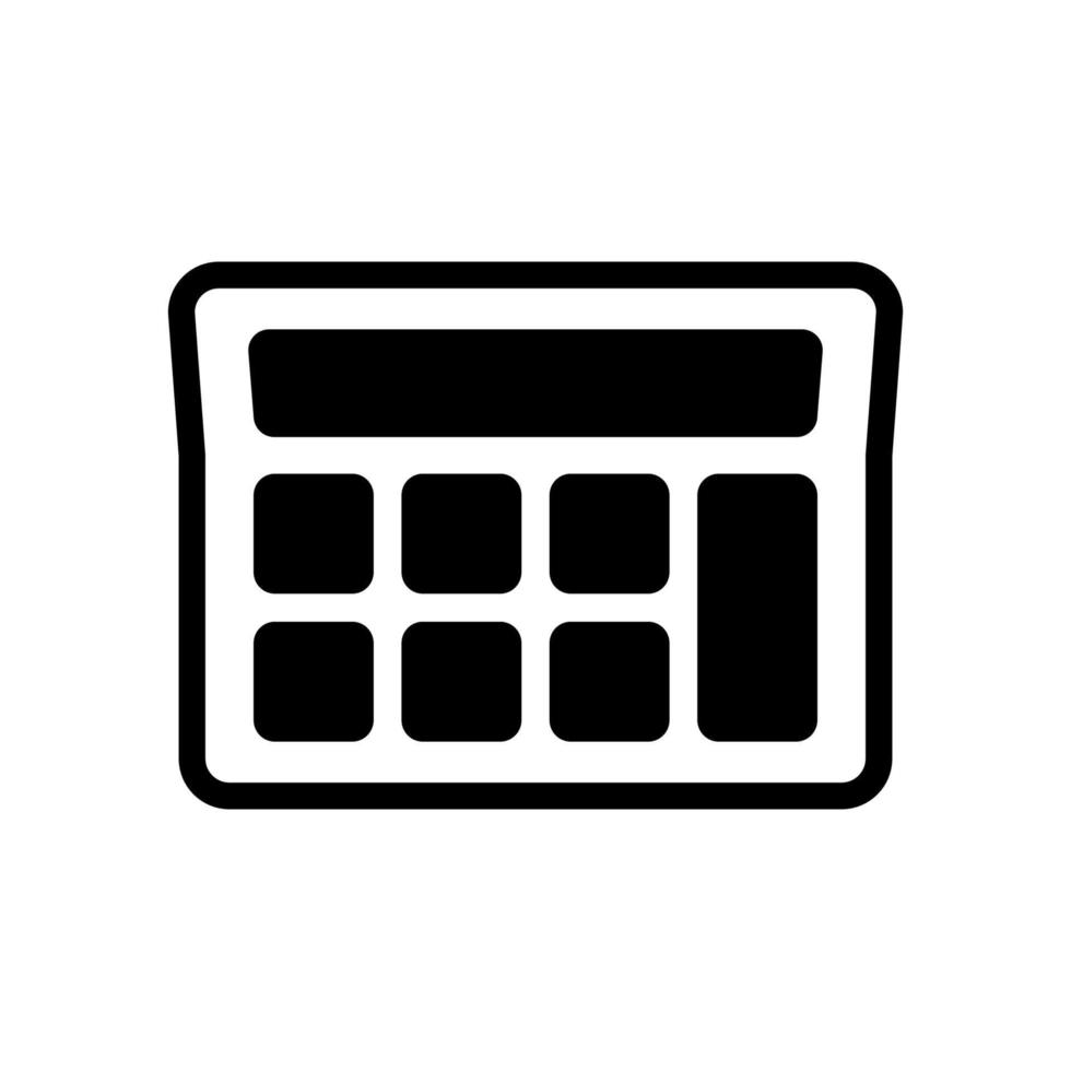 calculator illustration in trendy flat design vector