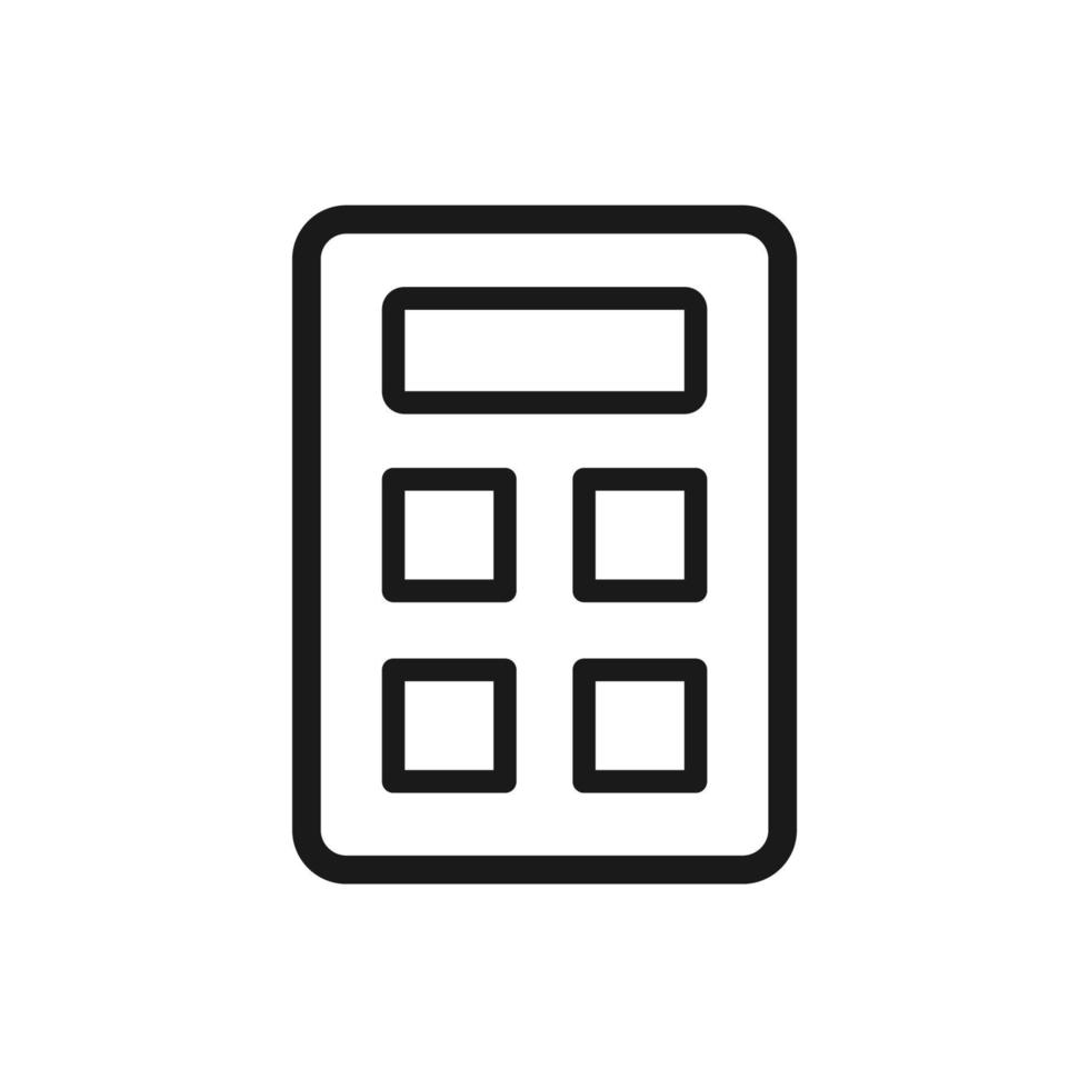 calculator illustration in trendy flat style vector