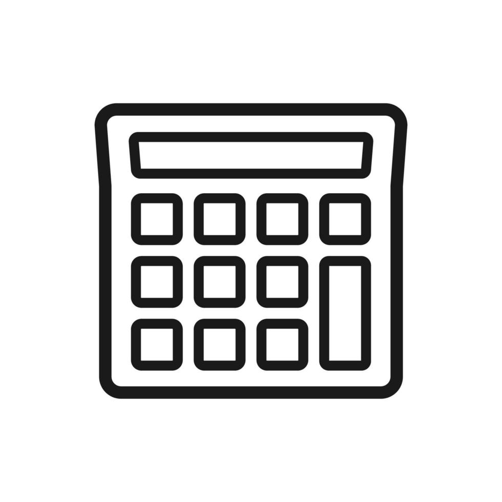 calculator illustration  in trendy flat style vector