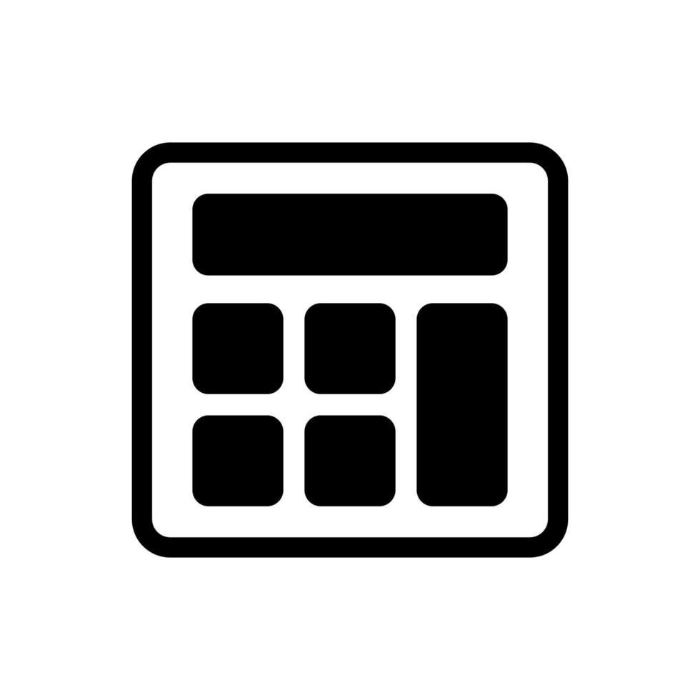 calculator illustration in trendy flat style vector