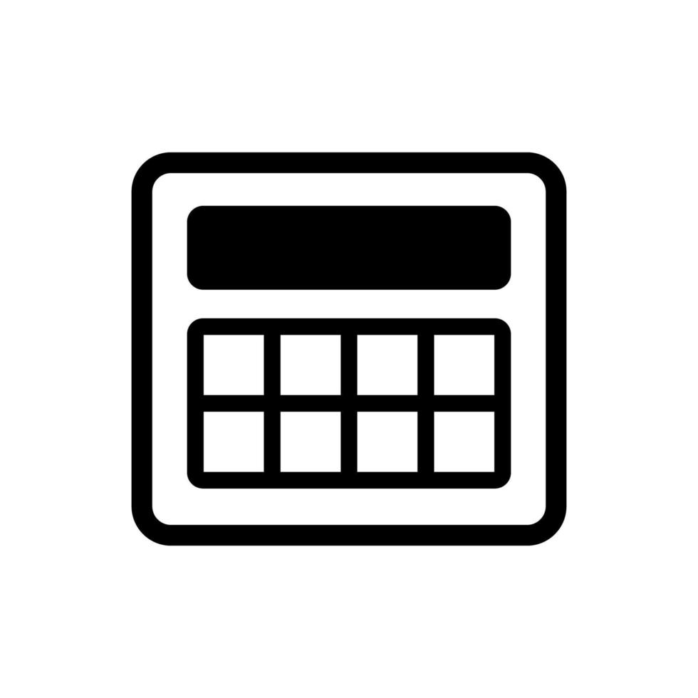 calculator illustration in trendy flat style vector