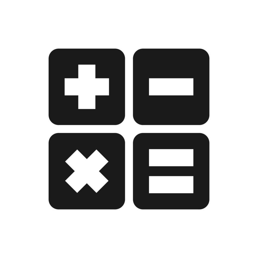 calculator illustration in trendy flat style vector