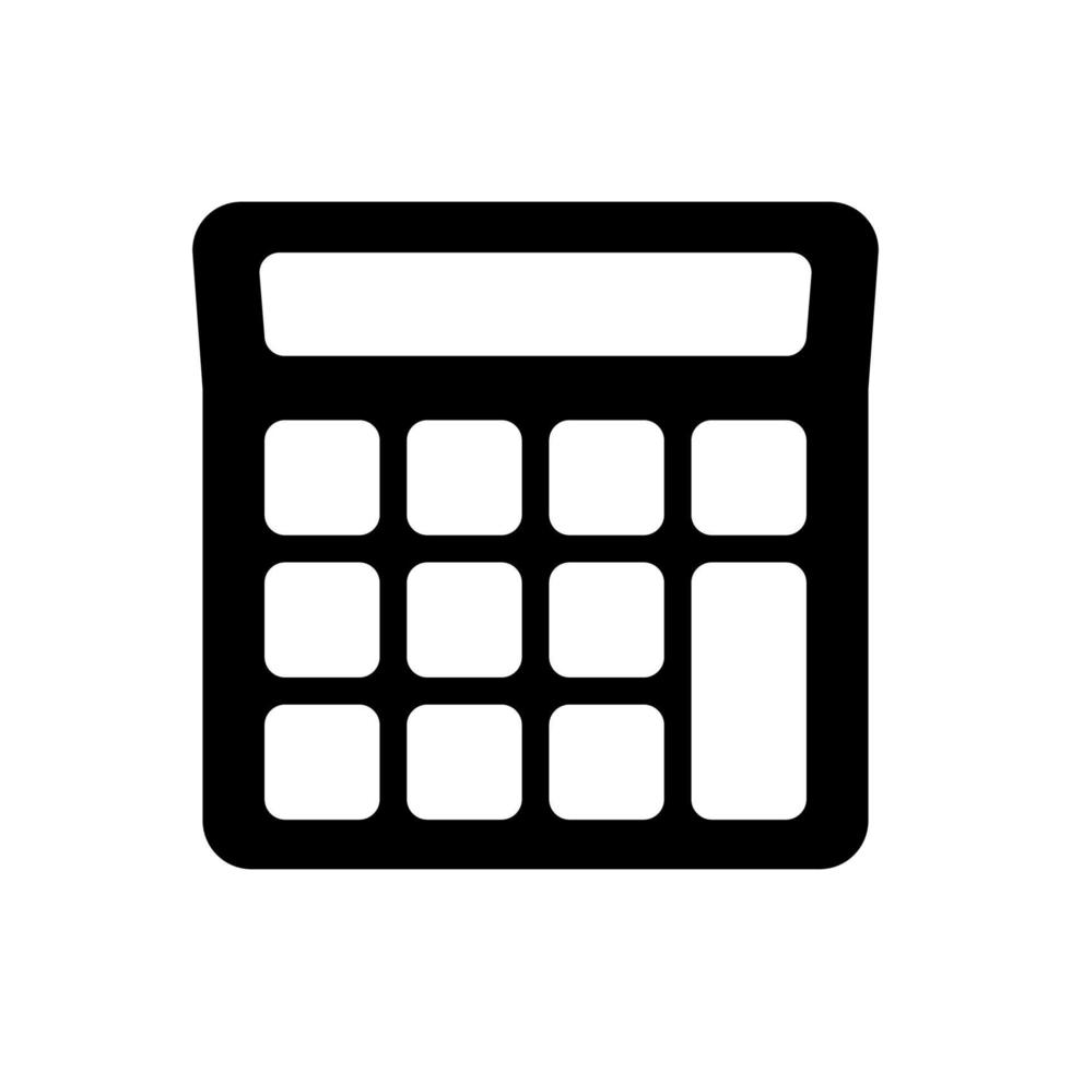 calculator illustration in trendy flat design vector