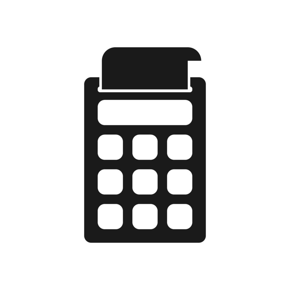 calculator illustration in trendy flat style vector