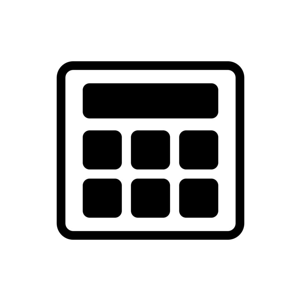 calculator illustration in trendy flat style vector
