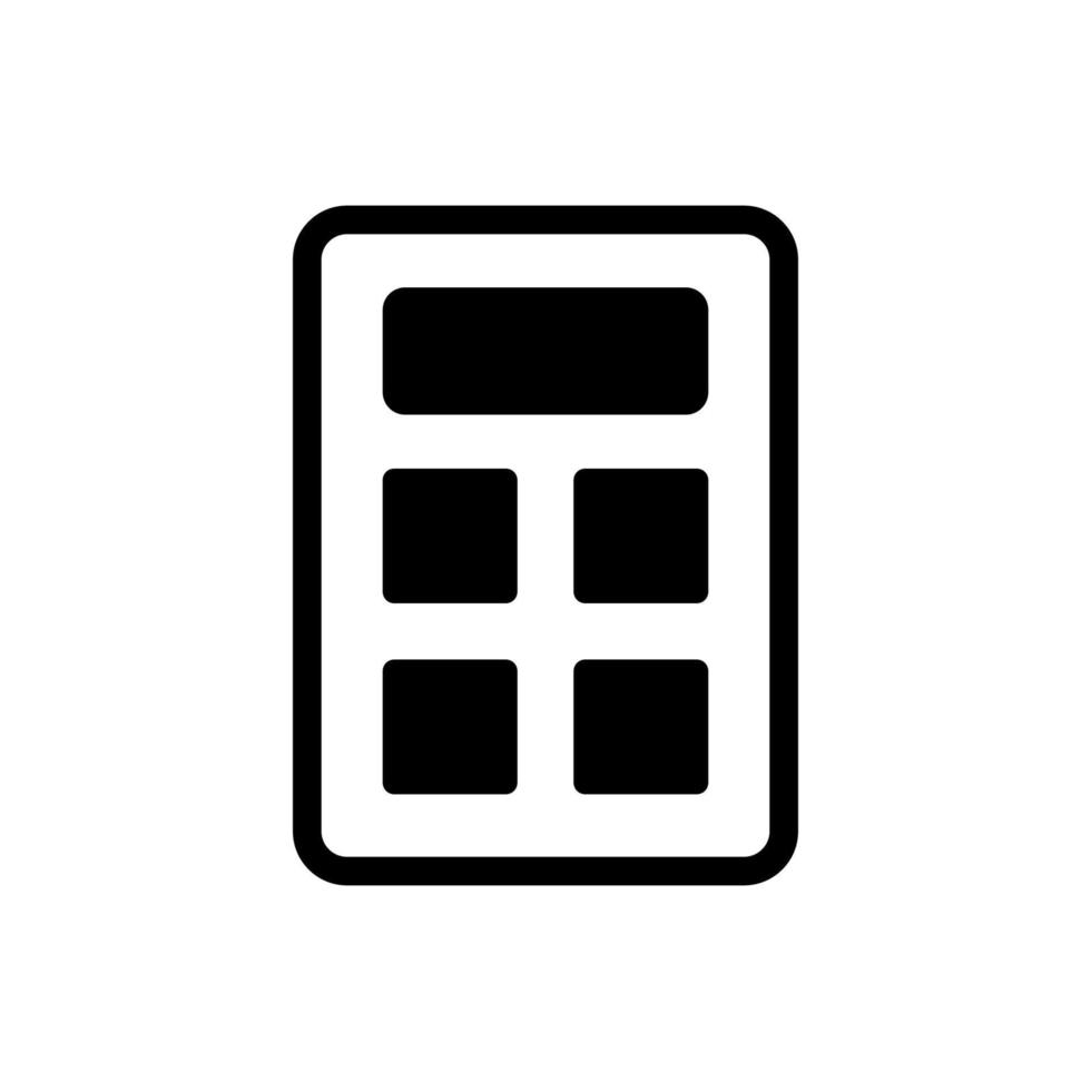 calculator illustration in trendy flat style vector